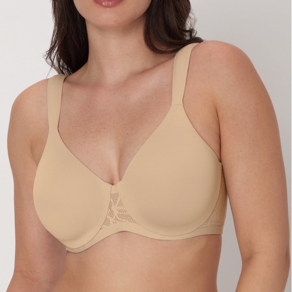 Bali Coolest Smoothing Full Coverage Bra Beige DF4580 38DD NWT